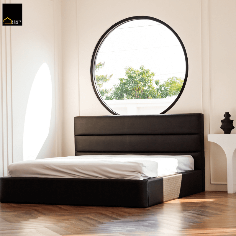 เตียงนอน 3.5 ฟุต RENITA HOME รุ่น Payton สีน้ำตาลเข้ม